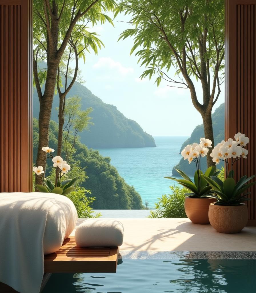 Luxury wellness spa retreat